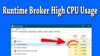 How To Fix Runtime Broker High CPU Usage Issue in Windows 10