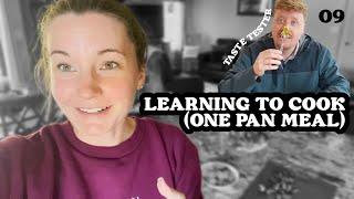 Learning To Cook Series - ONE PAN MEAL - cooking vlog - EASY RECIPE - 09