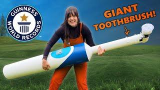 WORLD'S LARGEST ELECTRIC TOOTHBRUSH!