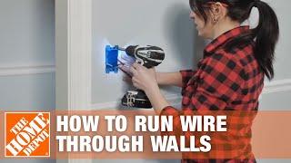 How to Run/Fish Electrical Wire Through Walls & Ceilings | The Home Depot