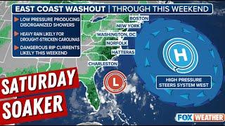 Tropical Downpours Expected To Continue Into weekend For East Coast