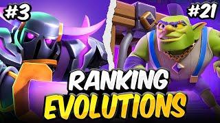 (V2) Ranking EVERY Evolution in Clash Royale from WORST to BEST