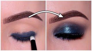 Step-by-Step Teal Blue Smokey Eye | Beginner-Friendly Using Eye Pencil