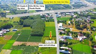 Đất tây ninh giá rẻ mặt tiền nhựa, gần trung tâm thị trấn Gò Dầu. Thổ cư sẵn