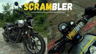 New Scrambler  HandleBar  For Hunter 350 | Hunter 350 | Hunter 350 Modification | Go Pro 12