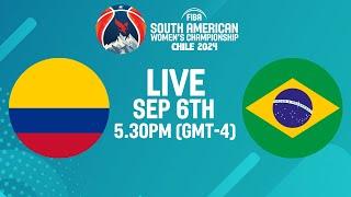 Colombia v Brazil | Full Basketball Game | FIBA South American Women's Championship 2024