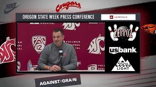 #25 WSU  Football: "OSU is not our buddy" | Jake Dickert Oregon St. Week Press Conference | 11/18/24