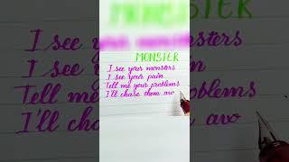 MONSTER - Katie Sky | Lyrics Handwriting Nga Lee