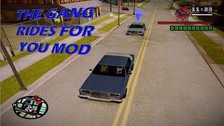 GTA San Andreas The gang rides for you CLEO Mod 2017 (NEW)