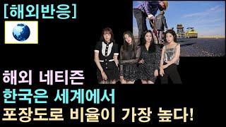 [해외반응] 해외 네티즌 "한국은 세계에서 포장도로 비율이 가장 높다"