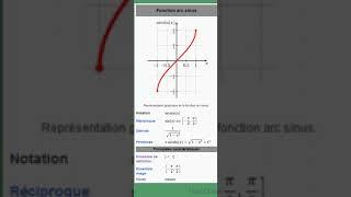 Difficile !!! - futur prépa - la fonction arcsin Term spé maths
