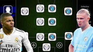 REAL MADRID X MAN CITY!  BEST SPECIAL SQUAD BUILDER!! EFOOTBALL 2024 MOBILE