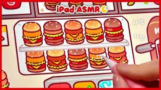 (eng) ASMR Mini Hamburger Shop Drawing  Tok Tok iPad  McDonald  Hamburger Recommendation