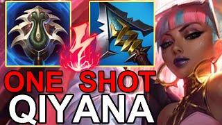 LOL Challenger CN Best Qiyana - ONE SHOT Qiyana Build - Beifeng Rank1 Qiyana Gameplay