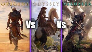 Comparing The New Assassin's Creed Games (Origins, Odyssey, and Valhalla)