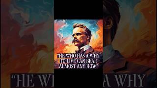 Philosophy Quote of the day 4 “He who has a why to live can bear almost any how”