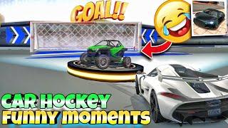Car hockey funny moments||Extreme car driving simulator multiplayer||