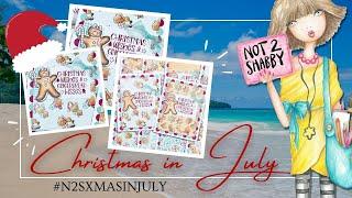 #N2SXmasInJuly | Not 2 Shabby Shop Gingerbread Kisses | Sheetload of Cards