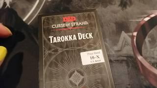 Box opening of dnd curse of strahd Tarokka Deck