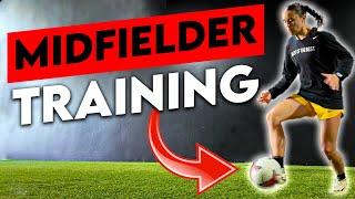 Training Drills for Midfielders ️ Full SOCCER training session