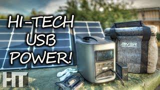 FAST USB Charging Hi Tech SOLAR GENERATOR! EcoFlow River 370 Portable Power Station Review