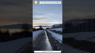 ScienceMan Moment of Zen 0503 #peaceful #winter #sunset #trailrunning #asmr