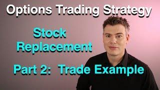 Stock Replacement Strategy Part 2  -  Options Trading  -  VXX, SVXY, VIX, Volatility, Investing