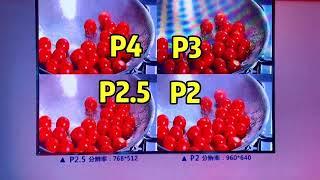 P2 LED display VS P2.5 LED display VS P3 LED display VS P4 LED display