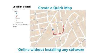 Creating a simple map (or sketch) directly on Google Maps