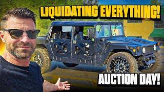 AUCTION DAY FIRESALE! I Bought a Humvee H1 But now I have to sell everything off - Flying Wheels