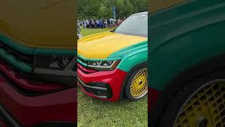 Was This Volkswagen REALLY Painted Like This From Factory!? #volkswagen #harlequin #vw #suv #carshow