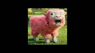 Realistic Pink Sheep from the Minecraft Movie