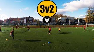 3v2 Overload Situation | Football Training | Thomas Vlaminck