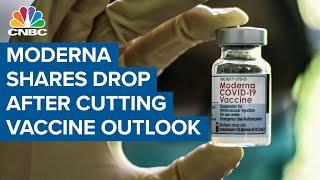 Moderna shares drop after company cuts Covid-19 vaccine outlook