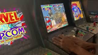 Marvel Vs Capcom 2 Arcade1up REAL-TIME gameplay