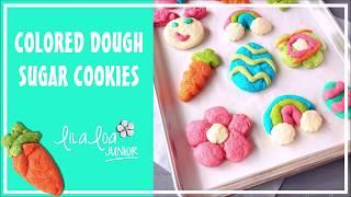 Kids Craft!! Colored Cookie Dough Sugar Cookies