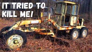 1950's Galion Road Grader sitting 10+ years! (Will it run and drive??)