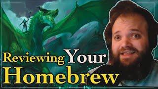 Reviewing YOUR  D&D Homebrew  Link to Submit in Description! - Sept 29