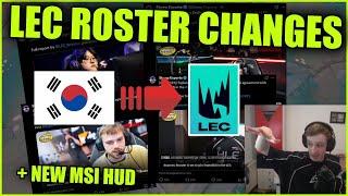 Nemesis reacts to LEC ROSTER CHANGES & NEW MSI HUD!