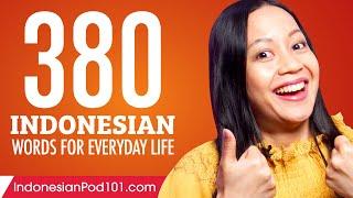 380 Indonesian Words for Everyday Life - Basic Vocabulary #19