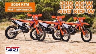 Quick 2024 KTM Off-Road Bikes Riding Impressions | 300 XC-W, 150 XC-W, 450 XCF-W Dirt Bike Test