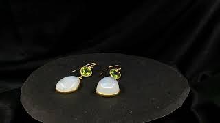 Peridot & Moonstone Earrings