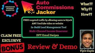  ‘’Auto Commissions Jacker’’ Review Free Traffic,Lead Management& Over $4000 Free Bonuses