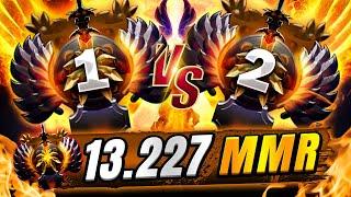 TOP 1 RANK vs TOP 2 RANK - 13.227 HIGHEST AVERAGE MMR - NEW WORLD RECORD IN DOTA 2 HISTORY !!