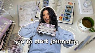 how to start journaling ️︎‬  journal tips + ideas! *aesthetic*