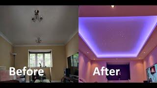 Fibre Optic Star and RGB LED Ceiling DIY Build