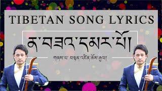 ན་བཟའ་དམར་པོ་ Namsa Marpo Song lyrics by Tenzin Choegyal | Tibetan Karaoke