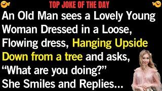  joke of the day | "Upside-Down Blonde: A Comical Park Encounter" #funnyjokes