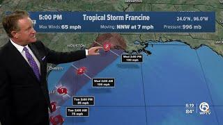 Tropical Storm Francine forecast to become Category 2 hurricane