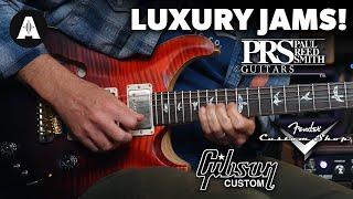 The Andertons Band Jamming with High-End Guitars! - Rock N Roll Relics, Gibson, PRS & Fender